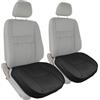 SUQ 2PCS Copertura Sedile Anteriore, Premium PU Copertura Sedile Dell'Automobile, Impermeabile Cuscino Sedile Dell'Automobile, Protezione Cuscino Sedile per Maggior Parte Veicolo, Nero
