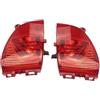 Cstearqp Luci Riflettore Paraurti Per Peugeot 308 CC 2008-2014 Fanale posteriore 6351GJ (9683074680) 6350GH (9683074580) Riflettore paraurti Luci fendinebbia posteriori(1 Pair)