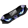 Generic Occhi per parabrezza auto, adesivo solare dinamico, impermeabile, luce LED per camper, moto, auto, SUV, veicoli anteriori e posteriori, casa, vacanze, compleanno
