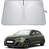 LANTU Parasole Parabrezza Per Audi A1 GB 2019-2025 Ripiegabile Protezione Visiera Solare Con Tasca Portaoggetti Blocca Raggi UV Ombrello Da Sole