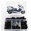 LSDSAAZA Pezzi Bulloni Parabrezza Per Suzuki AN400 Per Burgman 400 2002-2018 Carrozzeria Viti Moto Kit Completo Carenatura Completa Bulloni Clip Dadi