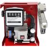 CLKAX Pompa diesel 230 V autoadescante con contatore, tubo da 4 m | Motore da 550 W, 2800 giri/min, portata 60 l/min, autoadescante fino a 5 m, precisione di misurazione ± 1%