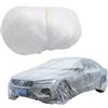 Generico Copriauto Per Automobili, Telo Protettivo Per Auto Usa E Getta In Polietilene Trasparente Con Elastico, Coperture Protettive Antipolvere Antigraffio Per Auto Decappottabili, Camion,