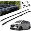 CHROMEMASTER | Barre da Tetto, Rail Tetto Compatibile con Ford Tourneo Custom L1 CORTO 2023+; Sono Utilizzate per il Montaggio di Portapacchi, Box da Tetto o Portabiciclette | Costruzione in Alluminio