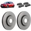 OP Kit dischi 283mm e pastiglie freno anteriori compatibile con Opel Corsa f 2019+