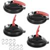 Exsink 4 Pezzi Ventose da Campeggio con 8 Ganci a S,Auto Fissaggio a Ventosa con Anello per Portabagagli per Camper, Tenda Laterale Van