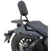 SPAAN Schienalino alto 35cm con portapacchi nero compatibile con Keeway Benda V-Cruise 125 - V302C
