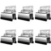 BRGD 6 Pezzi Van Roof Rack Mount Kit, portapacchi base 304 in acciaio inox per ProMaster, Boxer, Jumper, Ducato, Movano