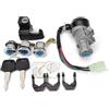 LLSUCBD Moto Blocchetto Accensione Compatibile Con CN250 Helix 1986-2007 CN 250 Interruttore Accensione Per Serratura Sella Tappo Carburante Set Chiavi 35010-KS4-711