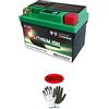 farbrothersonline COMPATIBILE CON HONDA CBR RR Fireblade (SC59A) 1000 2008-2016 BATTERIA SPECIFICA A LITIO BATTERIE SKYRICH PER MOTO SCOOTER 113X70X85-LEGGERA RICARICABILE 12V 28.8WH 144A