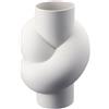 ROSENTHAL STUDIO-LINE VASO NODO, STUDIO LINE BIANCO OPACO, L - h 25 x L 18 cm