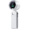 Buhdjfnke Ventilatore Turbo Portatile Portatile, 5, Funzionamento A Batteria, Fino A 12 Ore di, Ventilatore Manuale con Air Turbo Tech Bianca