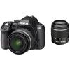 Pentax K-50 Fotocamera e obiettivo DA-L 18-55 WR e DA-L 50-200mm WR, sensore CMOS APS-C da 16,49 Megapixel, Display LCD da 3", Video Full HD, Nero