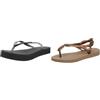 Havaianas Infradito Nero 37/38 EU + Infradito Oro Rosa 37/38 EU