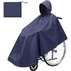 Vicloon Poncho Impermeabile per Sedie a Rotelle,Sacco Impermeabile per Sedia a Rotelle con strisce riflettenti e cerniera impermeabiles,Reusable, Adatto a Tutte Le Sedie a Rotelles,Standard per adulti