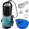 IBO Pompa per acqua sporca, pompa sommergibile, IP400, con tubo in gomma da 20 m, set da 1