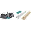 Wolfcraft, supporto per montaggio e taglio 6948200, funzione 2 per taglio obliquo esatto max. Altezza 100 mm, per misurare angoli da 85 a 180 ° Confezione 1, Nero & Set Per La Posa