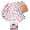 SODIAL 50 Pezzi di Mazzi di Carte Mix & Matchs The Granny Square, Kit per Maglier5991