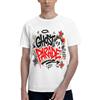 NONE T-shirt uomo 100% cotone Ghost Parade, maglietta streetwear con stampa graffiti fantasma, manica corta girocollo, top casual hip hop oversize Y2K, moda urbana estiva, morbida traspirante, regalo per