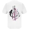 NONE T-shirt Uomo 100% Cotone Maglietta Stampa Posteriore Giapponese Pesci Koi Katana Fiori di Ciliegio Harajuku Streetwear Casual Maniche Corte Girocollo Vintage Anime Manga Urban Zen Minimalista Estate