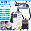 ACHI Saldatrice Laser Portatile 1500W 6 in 1, Macchina per Saldatura, Pulizia e Taglio Laser a Batteria per Metallo