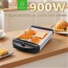 NONE Tostapane elettrico da 900 W, popolare, con 4 fessure e 5 livelli di tostatura, vassoio raccogli briciole in acciaio inox, ideale per pane e torte fatti in casa
