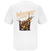 NONE T-shirt Uomo con Stampa Whisky Helps, Maglietta Casual a Maniche Corte con Collo Tondo, Top Estivo Streetwear, Grafica Bicchiere Whiskey Splash, Maglietta Divertente Vintage per Bar Pub Festa,