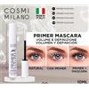 COSMI MILANO PRODOTTO IN ITALIA. 10 ML MASCARA-GRUNDIERUNG PER CIGLIA DI ALTA QUALITÀ. PER VOLUME E DEFINIZIONE, A LUNGA DURATA E IDRATANTE. FORMULA SICURA PER OCCHI SENSIBILI. COMPATTO E PRATICO. PRODOTTO PER IL