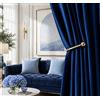 Tende in velluto 140x280cm alla moda per soggiorno, camera da letto, finestra europea, cucina, elegante tulle tinta unita misura italiano