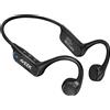 NONE Cuffie Bluetooth a conduzione ossea Aveek, ideali per corsa, ciclismo e fitness, con prestazioni impermeabili e resistenti al sudore IPX5