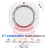 PGST Rilevatore di fumo fotoelettrico wireless indipendente PGST per la sicurezza di hotel e uffici, con sensore di rilevamento a 360°.