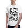 NONE Maglietta da uomo 100% cotone, T-shirt estiva a maniche corte con girocollo, stampa graffiti hip hop streetwear, morbida traspirante assorbente, casual fashion, top oversize comodo per palestra