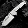 NONE Coltello Pieghevole Multiuso in Acciaio Inossidabile, Lama Affilata in Acciaio D2, Impugnatura Ergonomica per Campeggio, Escursionismo, Uso Quotidiano EDC