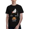 NONE T-shirt Uomo 100% Cotone con Stampa Divertente Pollo In Put Out Put Ka Put, Maglietta Manica Corta Girocollo Casual, Top Estivo Morbido Traspirante, Tee Shirt Funny Cartoon per Uomo Donna, Taglie