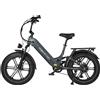 NONE Bicicletta elettrica Maxtron Camel, 500W, batteria 48V18AH, autonomia 50-60 km a 40 km/h, pneumatici 20 pollici x 4.0, sospensioni complete, bicicletta elettrica per tutti i terreni