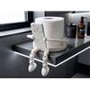 NONE Porta Carta Igienica e Supporto Smartphone "Relax & Roll" Design Moderno