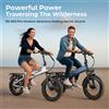 Samebike RS-A02 PRO Bicicletta Elettrica Pieghevole per Adulti, Batteria 48V15Ah, E-Bike Urbana, Pneumatici Fat da 20 Pollici, Cambio a 7 Velocità, Freno a Disco