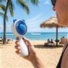 NONE Ventilatore portatile Panda, potente mini ventilatore da tavolo, flusso d'aria a 3 velocità, ricaricabile tramite USB, perfetto per casa, ufficio, camera da letto e viaggi all'aperto.