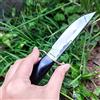 NONE Coltello da Caccia a Lama Fissa ad Alta Durezza, Coltello Dritto per Sopravvivenza Outdoor, Manico in Legno, Strumento EDC per Campeggio e Pesca