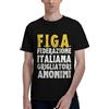 NONE Maglietta Uomo con Stampa "BBQ Italiano" - 100% Cotone, Collo Tondo Maniche Corte - Design per Amanti del Cibo Italiano - Regalo per Appassionati di Grigliate