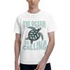 NONE Maglietta uomo The Ocean Is Calling, t-shirt 100% cotone con stampa tartaruga marina, maglia estiva casual a maniche corte, top streetwear oversize, regalo amante mare oceano, abbigliamento moda
