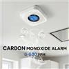 PGST Allarme monossido di carbonio con display LCD da 85 dB, avviso di batteria scarica, monitor del gas CO per la protezione di stufe a carbone e a gas domestiche.