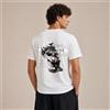 NONE Maglietta da uomo con stampa artistica, stile streetwear moderno, Maglietta da uomo 100% cotone, design Veni Vidi Vici con illustrazione di leone, casual e versatile per il tempo libero, l'estate, i