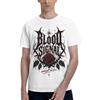 NONE Maglietta Uomo 100% Cotone, T-Shirt Gotica Streetwear con Stampa Rosa Rossa Blood Signal, Manica Corta Casual Oversize, Top Estivo Hip Hop Punk Metal, Morbida Traspirante, Regalo Moda Giovane