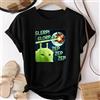 NONE T-shirt Kawaii con Gatto Alieno Divertente, Maglietta Casual a Maniche Corte alla Moda, Abbigliamento Sportivo Morbido con Grafiche, Vestiti Estetici Vintage per Donne