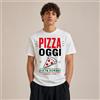 NONE Maglietta divertente da uomo, stile casual e streetwear, maglietta da uomo 100% cotone, con grafica divertente 'Pizza oggi, dieta domani', per il tempo libero, le vacanze, le feste estive, regalo