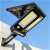intelamp Luci di Sicurezza Solari Intelamp per Esterni 3000Lm con Sensore di Movimento e Rilevatore PIR, Batteria ad Alta Capacità 12500mAh, Luce Solare Impermeabile per Giardino, Vialetto, Garage, Strada,