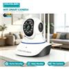 Telecamera WiFi Intelligente KOUVOLSEN KOS-11001 2MP 1080P con 3 Antenne, Telecamera IP PTZ per Interni Full HD 1080P, Visione Notturna a Infrarossi, Rilevamento Movimento, Audio Bidirezionale,