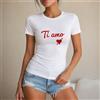 NONE Maglietta da donna 100% cotone, stile casual e romantico, Ti amo con cuore rosso, perfetta per il tempo libero, vacanze, estate, spiaggia, shopping, regalo per lei, amante, fidanzata, festa di San
