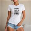 NONE Maglietta da donna 100% cotone, stile casual e streetwear, con scritta 'A volte penso di essere normale, poi passa', perfetta per il tempo libero, le vacanze, l'estate, la spiaggia, lo shopping,